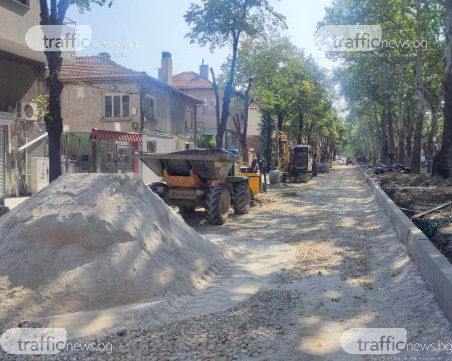 Строителите на бул. „Хаджи Димитър