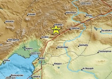 Серия от земетресения разлюляха днес югоизточния турски окръг Кахраманмараш –