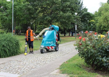 Алеите в много от пловдивските паркове вече се почистват с