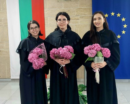 Трима нови младши съдии встъпиха в длъжност в Пловдивския окръжен съд