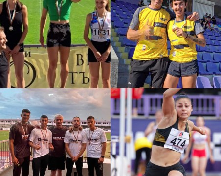 Златна щафета и пет титли за пловдивските атлети от Националния шампионат за мъже и жени