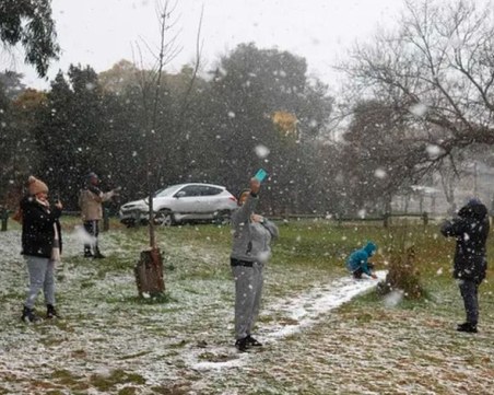 Сняг в Йоханесбург за пръв път от десетилетие