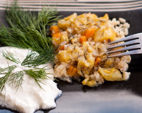 Тиквички с ориз на фурна