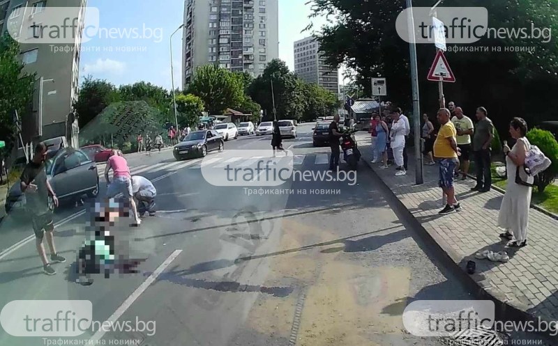 Шофьорка помете две жени на пешеходна пътека в Пловдив, едната загина