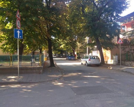 Момиче рови в контейнери в Пловдив, чете инструкции на телефона си