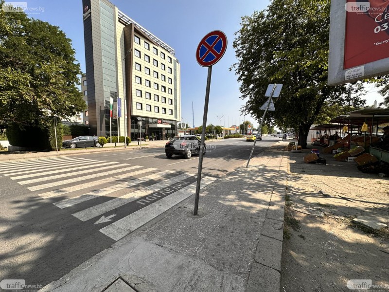 Пешеходната пътека на улица Брезовско шосе, където вторник 13-годишната Габриела
