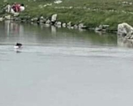 Туристка влезе да се къпе в едно от Седемте рилски езера