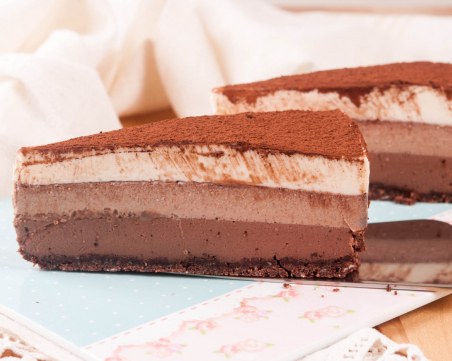 Торта три шоколада