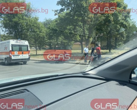 Втора катастрофа с моторист днес в Пловдив