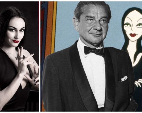 Керана влиза в дрехите на Мортиша в мюзикъла 