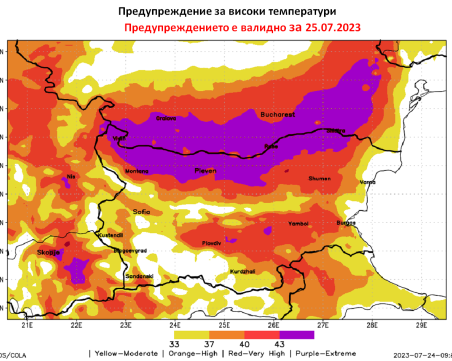 Meteo Balkans: Утре може да е най-горещият ден в историята на България!
