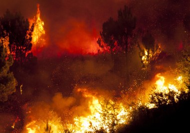 Голям горски пожар бушува в района на турския курорт Кемер в