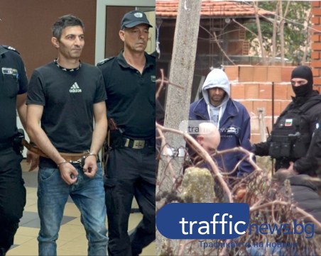 Окован с белезници: Александър, застрелял жена си в главата край Пловдив, се изправи пред съда