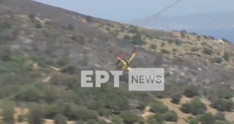 Самолет, гасящ пожарите в Гърция, катастрофира. Новината бе съобщена от