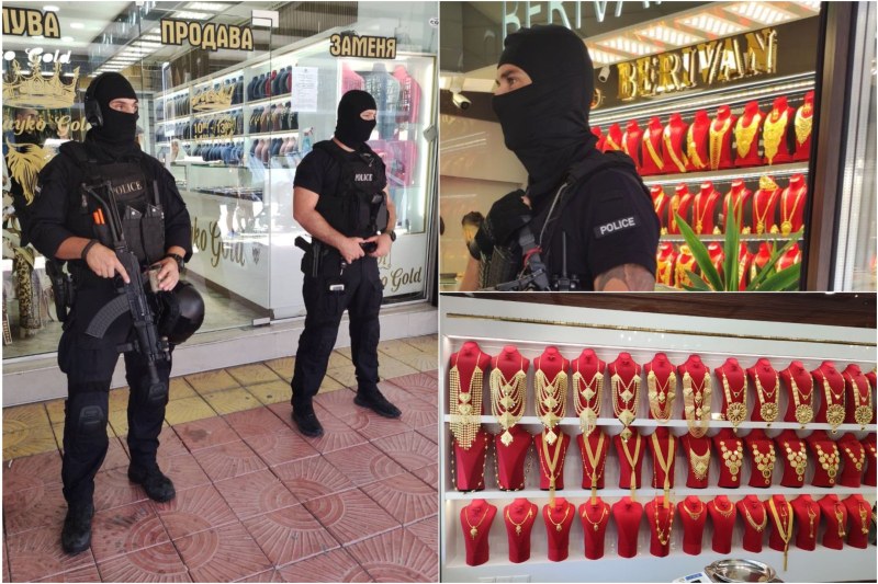 Акция на полиция, прокуратура и ДАНС в Пазарджик: Удариха златарски магазини