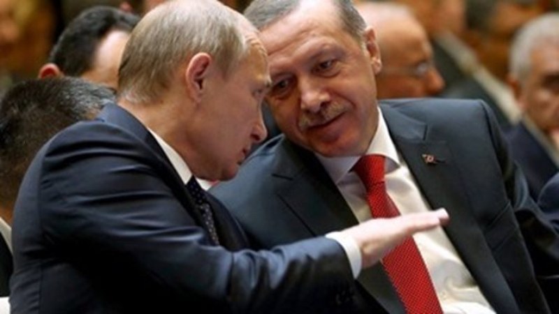 Президентите на Турция и Русия Реджеп Тайип Ердоган и Владимир