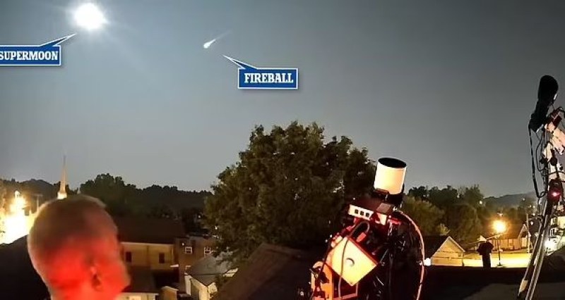 Ярък метеор, придружен от силен гръм, падна в САЩ