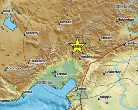 Ново земетресение в турския окръг Кахраманмараш