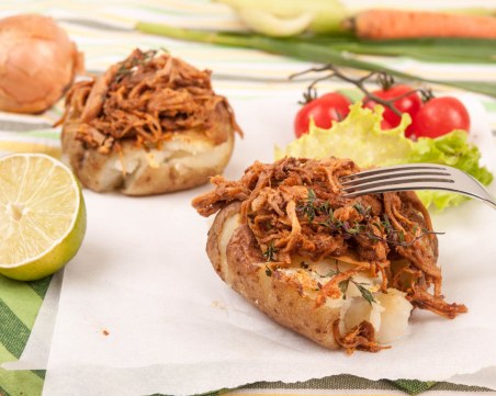 Печено дърпано свинско на фурна