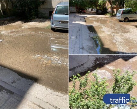 След двуседмично неглижиране: ВиК вече работят по отстраняването на авария на улица в Кючука