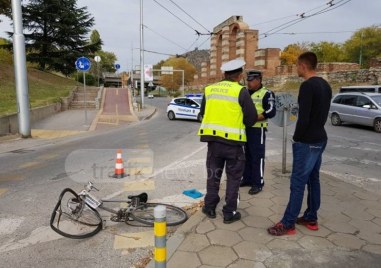 Автомобил блъсна пиян велосипедист в Пловдив Инцидентът е станал по