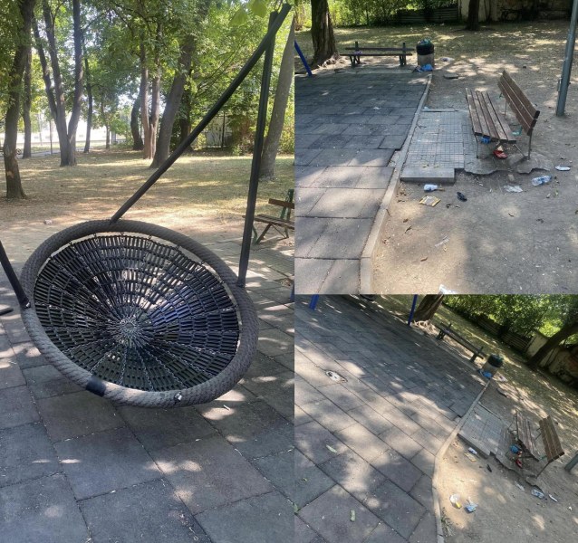 Тийнейджъри редовно окупират и разрушават парк в Коматево