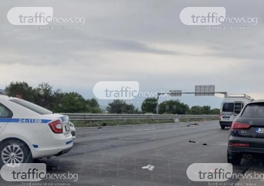 Задръстването на магистрала Тракия е заради тежка катастрофа между моторист