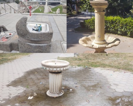 Пловдивчанин: Позор! Чешмите в Пловдив са се превърнали в кошчета за боклук