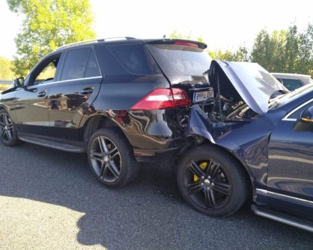 Верижна катастрофа на АМ „Тракия” край Пазарджик, има пострадал