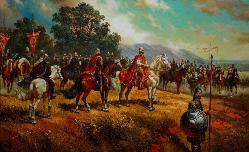 През 917 г. Българските войски, водени от цар Симеон I, разбиват