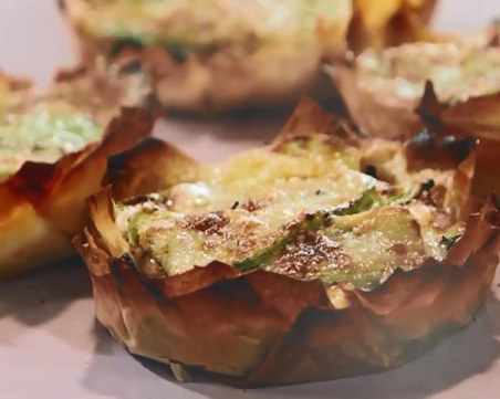 Тарталети с тиквички и патладжан