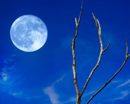 Синя Луна озари небето тази нощ
