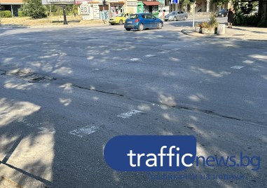 Пешеходни пътеки в Пловдив останаха само с бледи очертания установи