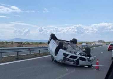 Тежка катастрофа стана преди минути на четирилентовия път бряг Бургас Инцидентът