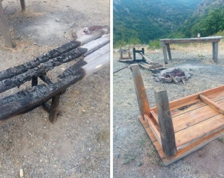 Вандали унищожиха място за отдих в Сливенския балкан