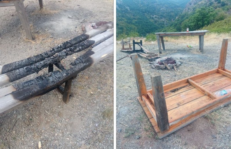 Вандали унищожиха място за отдих в Сливенския балкан