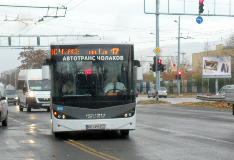 Удължават временния маршрут на автобусна линия №17 в Пловдив