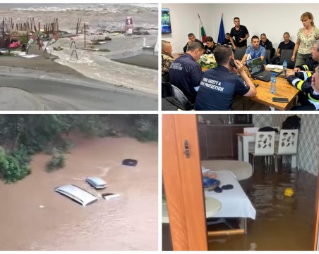 Първите етажи на хотели в Царево са залети, къмпинг 