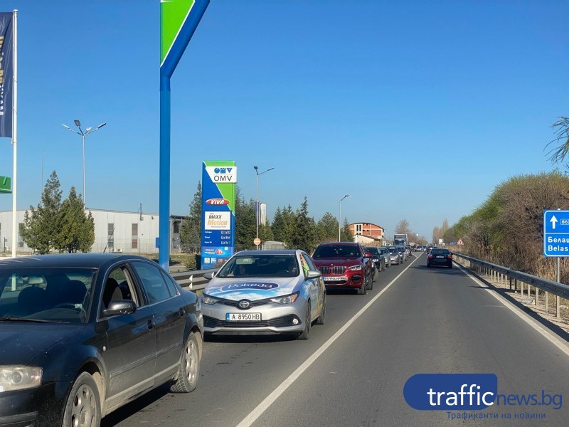 Ограничено е движението на западния обходен път на Пловдив, в