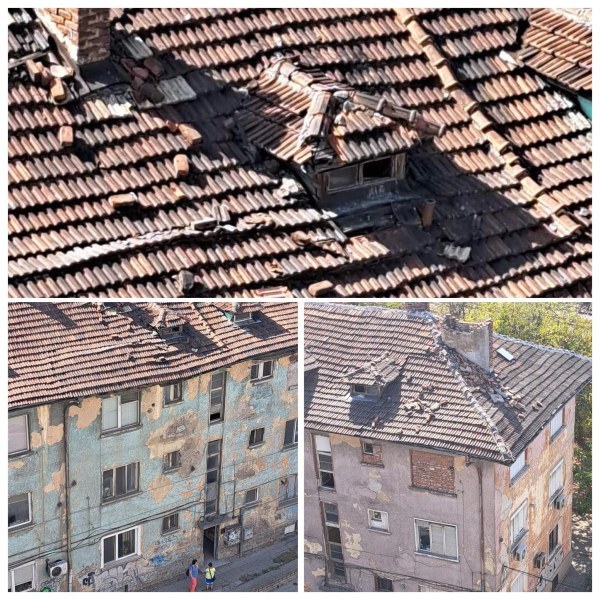 Покриви на сграда в лошо състояние застрашават живота на пловдивчани.