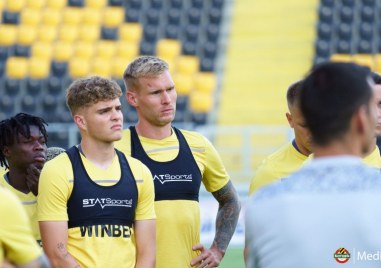 Нападателят на Ботев Фаустас Степонавичус вкара попадение за младежкия национален отбор