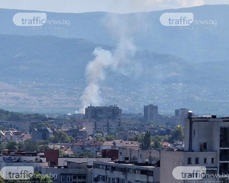 Пламна пожар между Остромила и Коматево