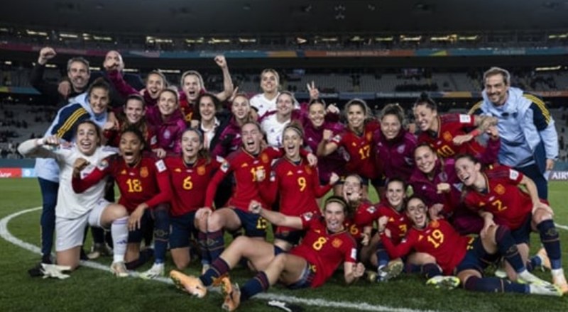 Женският национален отбор на Испания, който спечели титлата от Световното