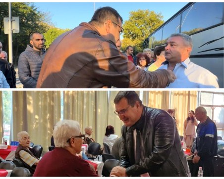 Славчо стартира с див популизъм кампанията си в Пловдив, не пожали и възрастните хора