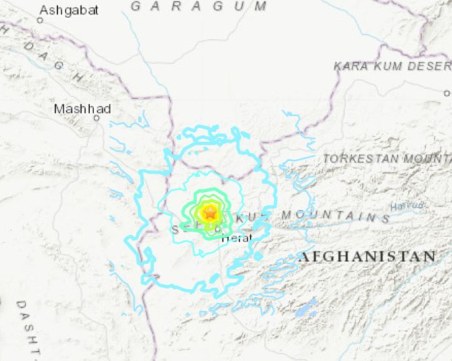 Земетресение от 6,2 разтърси Западен Афганистан