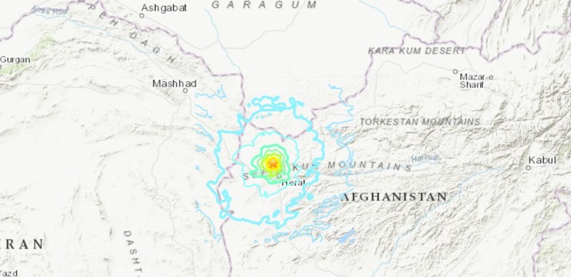 Земетресение от 6,2 разтърси Западен Афганистан