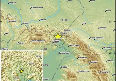 Земетресение от 5 по Рихтер разлюля Словакия Трусът е бил