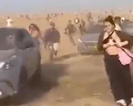 Ужасът на музикалния фестивал в Израел, побран в едно видео