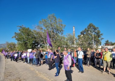 Енергетици и миньори от цялата страна излязоха на национален протест