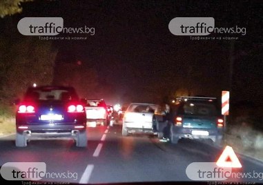 Две верижни катастрофи са станали на пътя Пловдив Карлово преди
